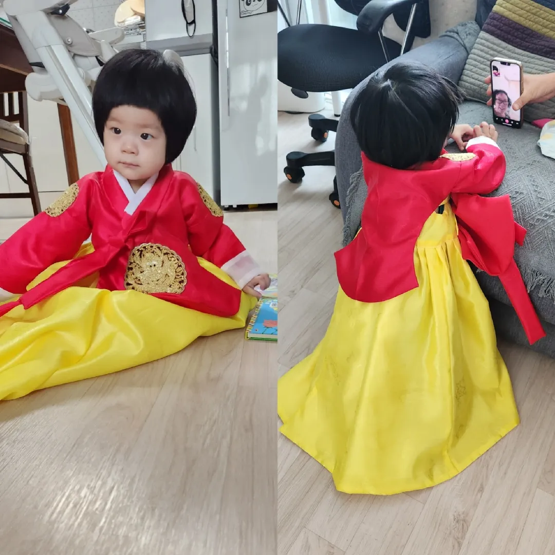돌한복 직접 만들었어요😁