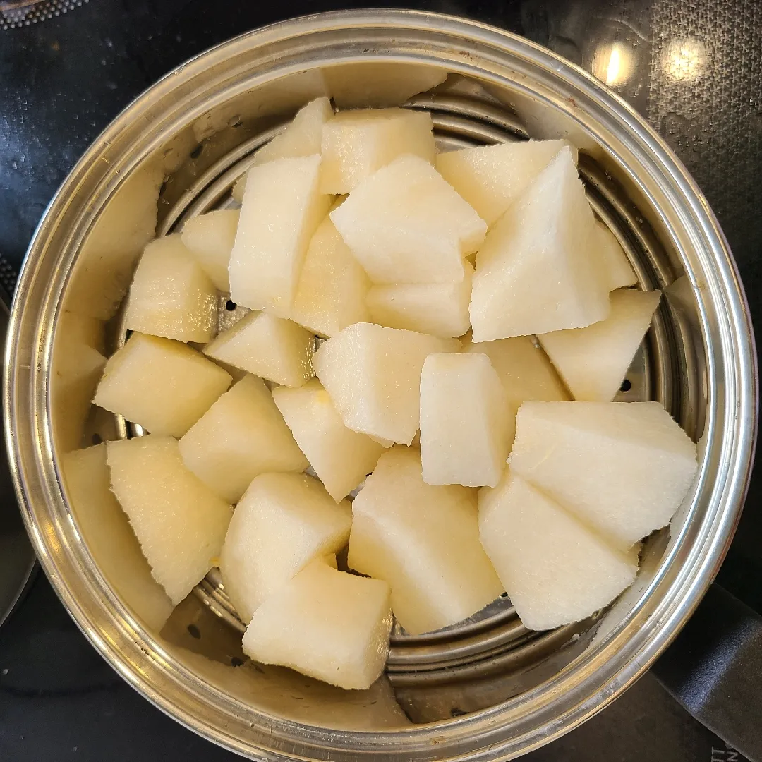 배퓨레 만들때 찌는 시간 궁금해요~