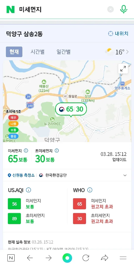 미세먼지 이정도면 외출하세요??