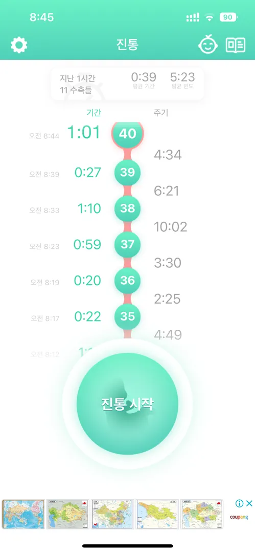 가진통? 병원 전화해야할까용ㅠ