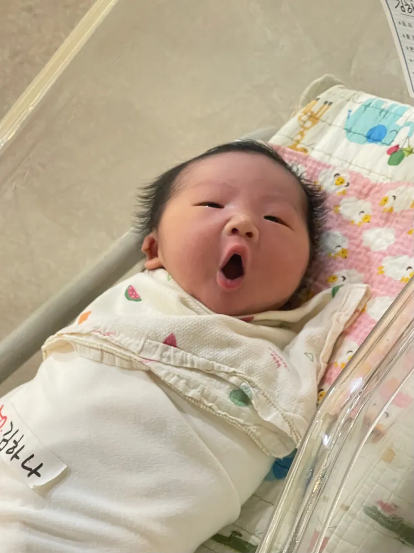 38주5일 제왕으로 출산했어용!!!