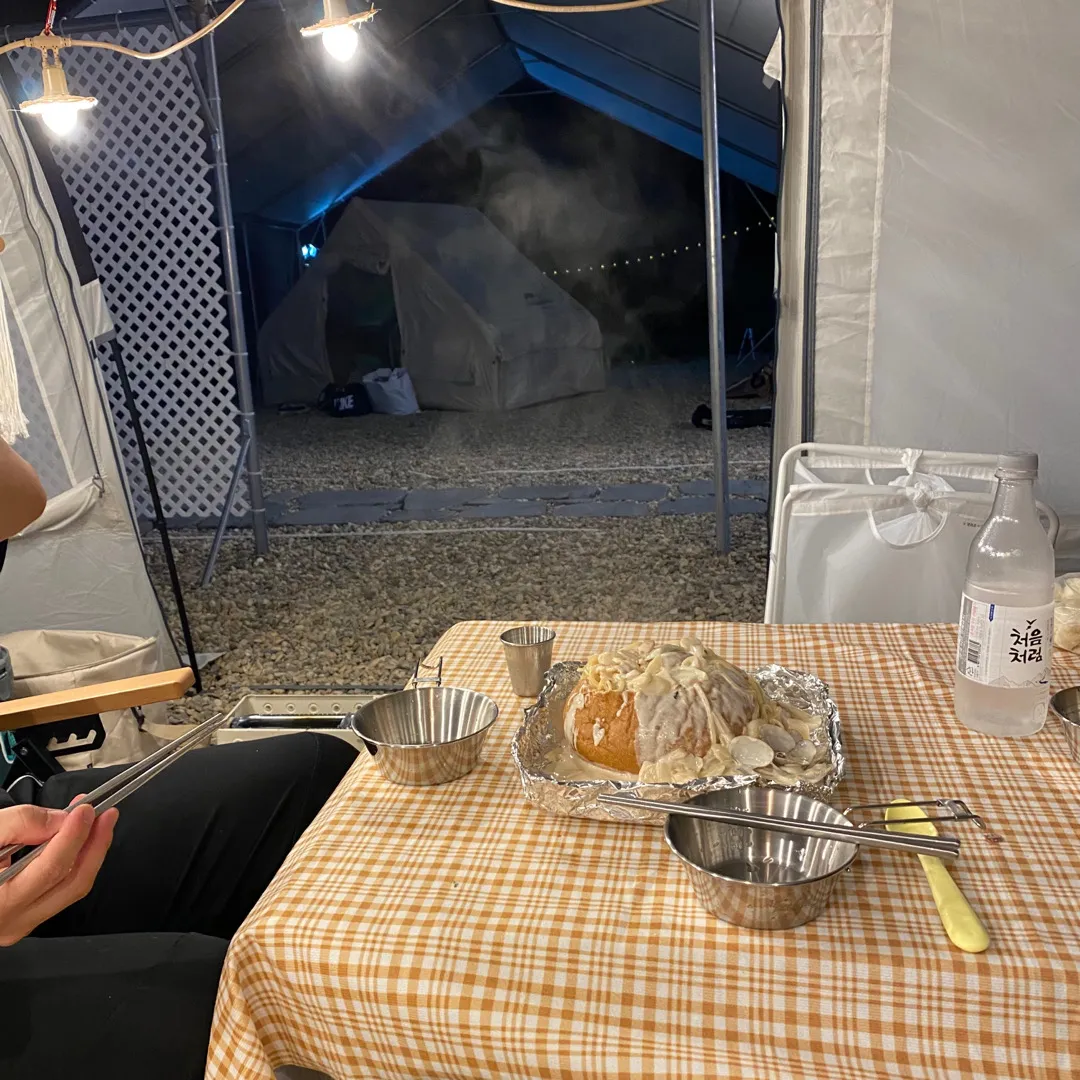 올해 마지막 캠핑왔어여