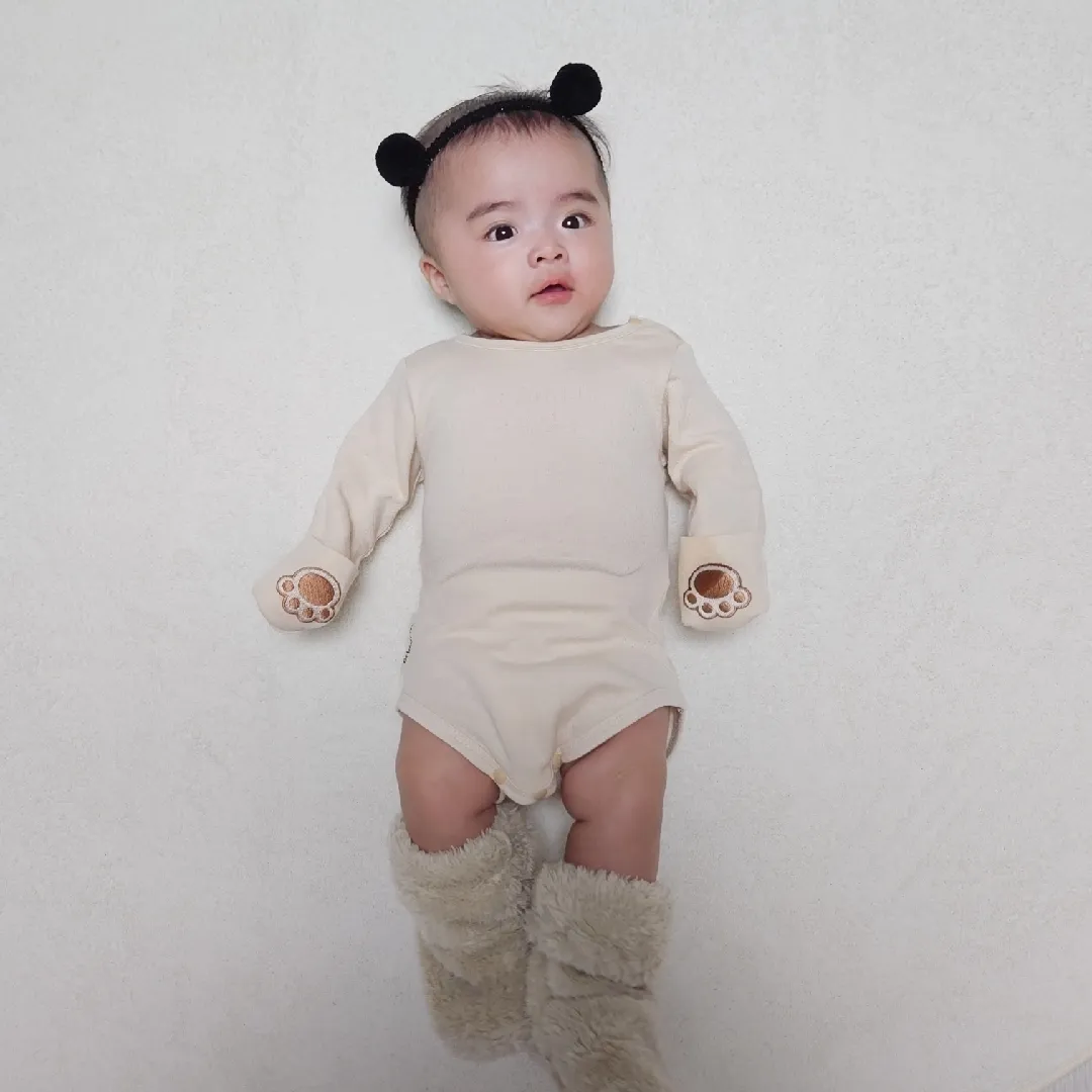 귀여운 곰발바닥 바디수트 베베곰 바디수트 추천드려요 ❤️