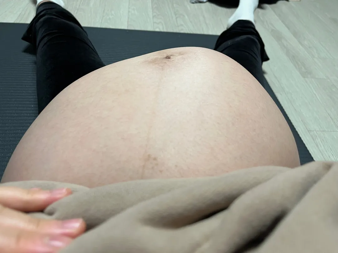 38주 3일차인데 아기가 오른쪽으로 계속 가요