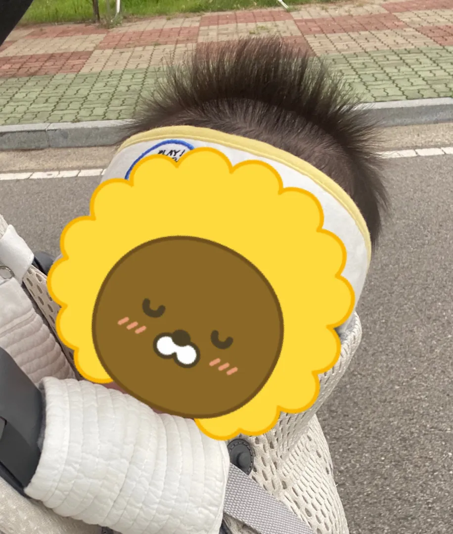 애기 머리 언제 가라앉을까요..?