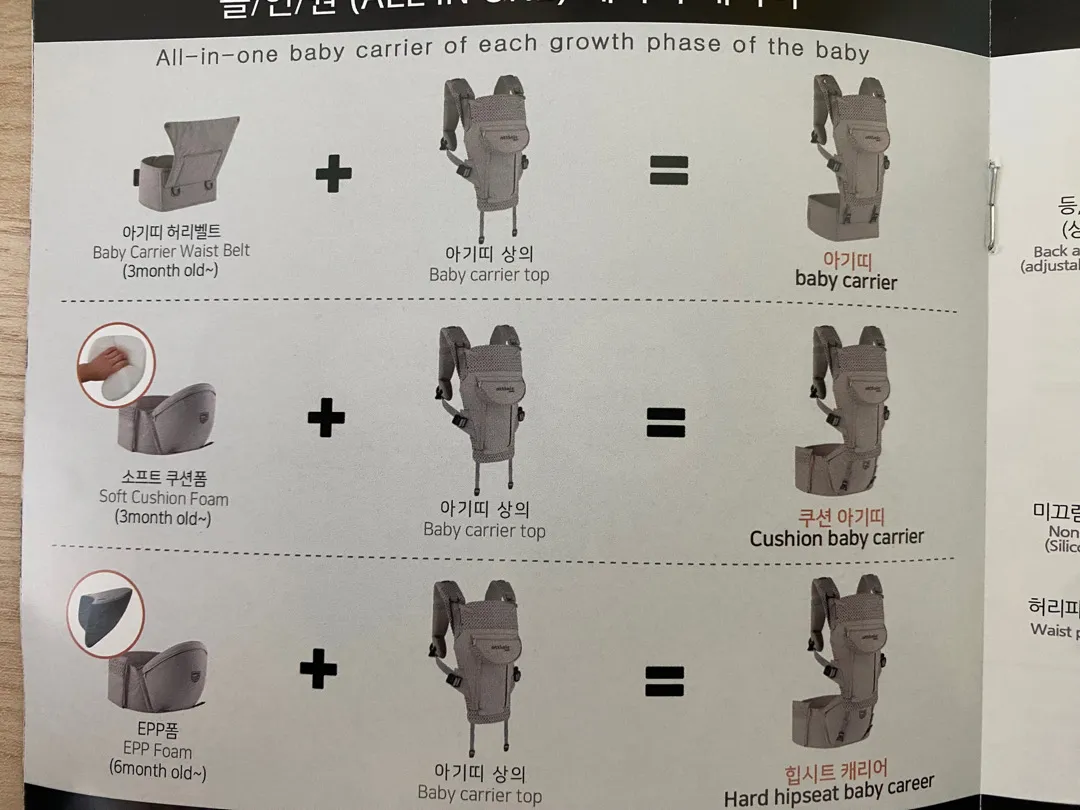 60일차 아기 아띠에어 아기띠하고 재워도 되나요?(사진첨부)