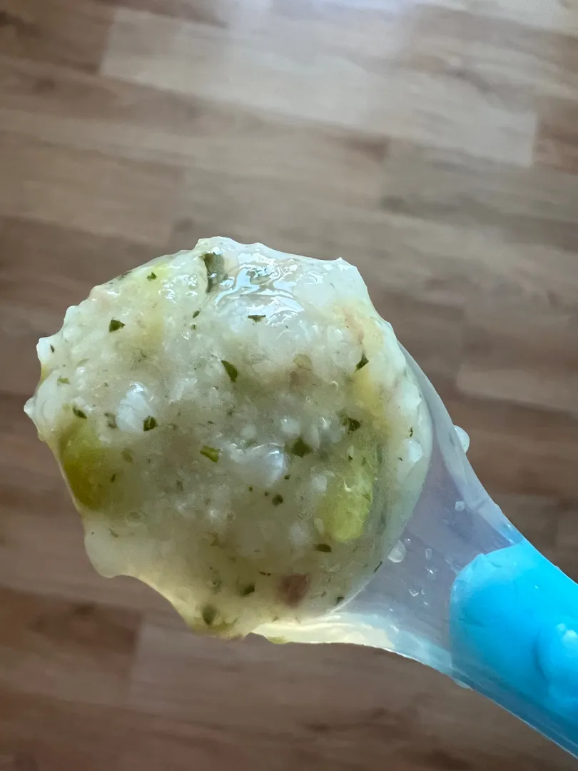 중기1 이유식 입자감 좀 봐주세요