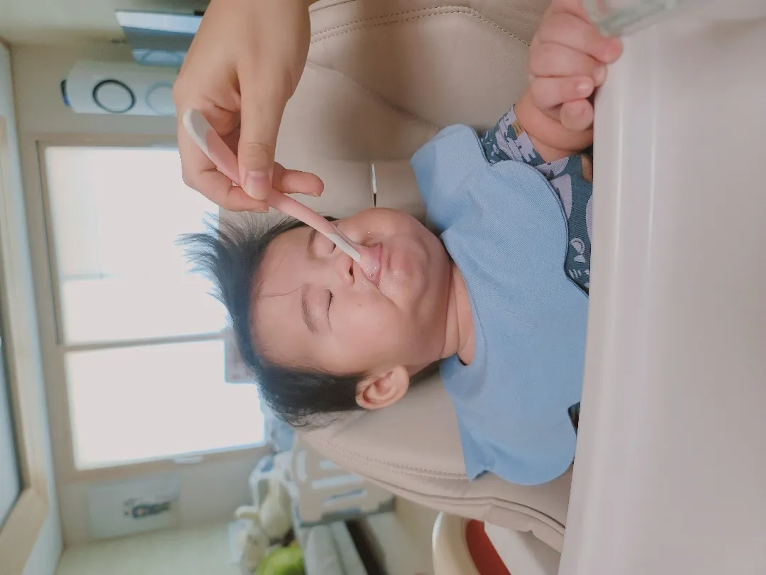 첫이유식 성공이네요!