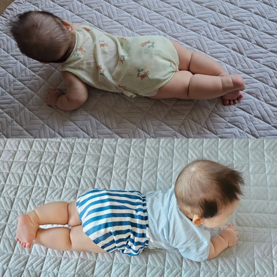 다리꼬는 것도 발달 과정일까요..?