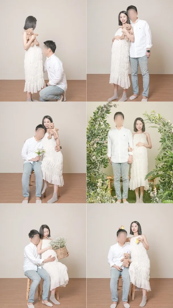 저도 셀프 만삭 찍고왔오요🧡🧡