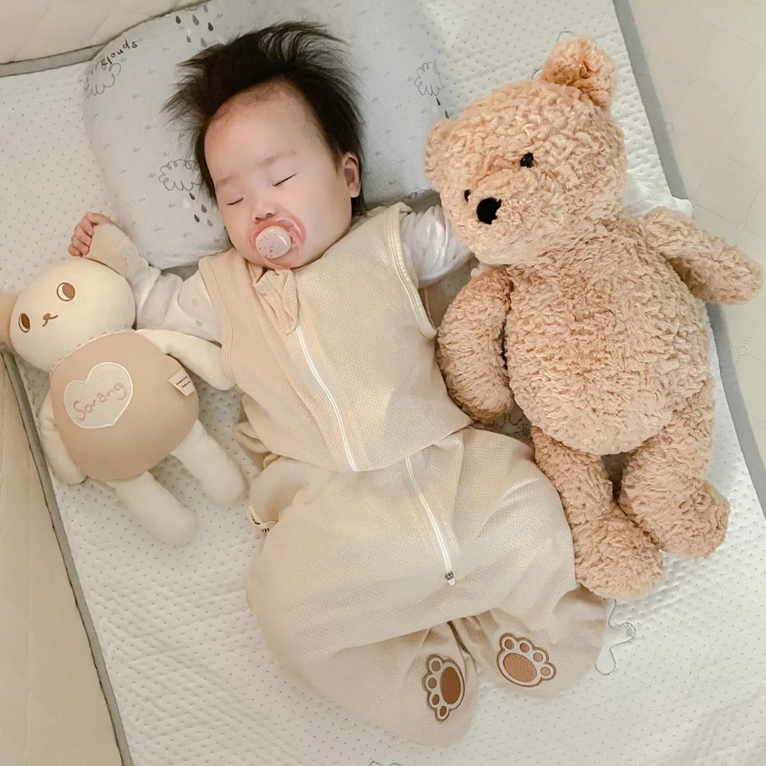 베베곰 슬리핑백 이불대신 입혀요