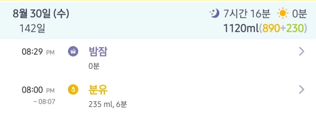 수유량 질문이여~~