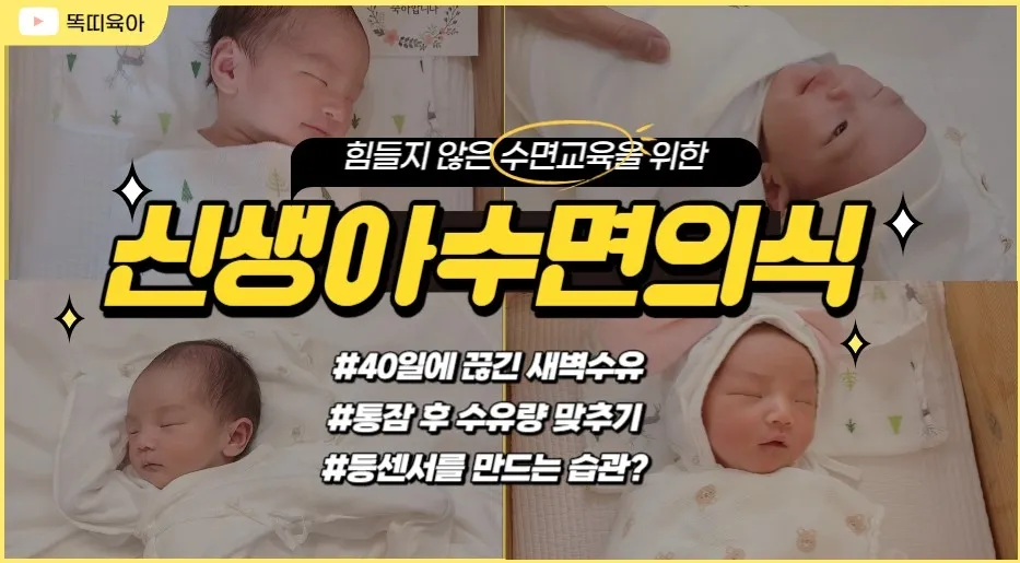 수면의식 등 정리 해봤어요!