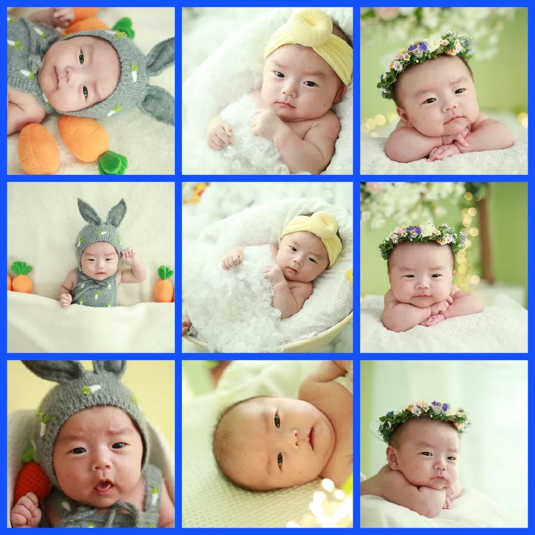 아드님 50일 기념 사진♡