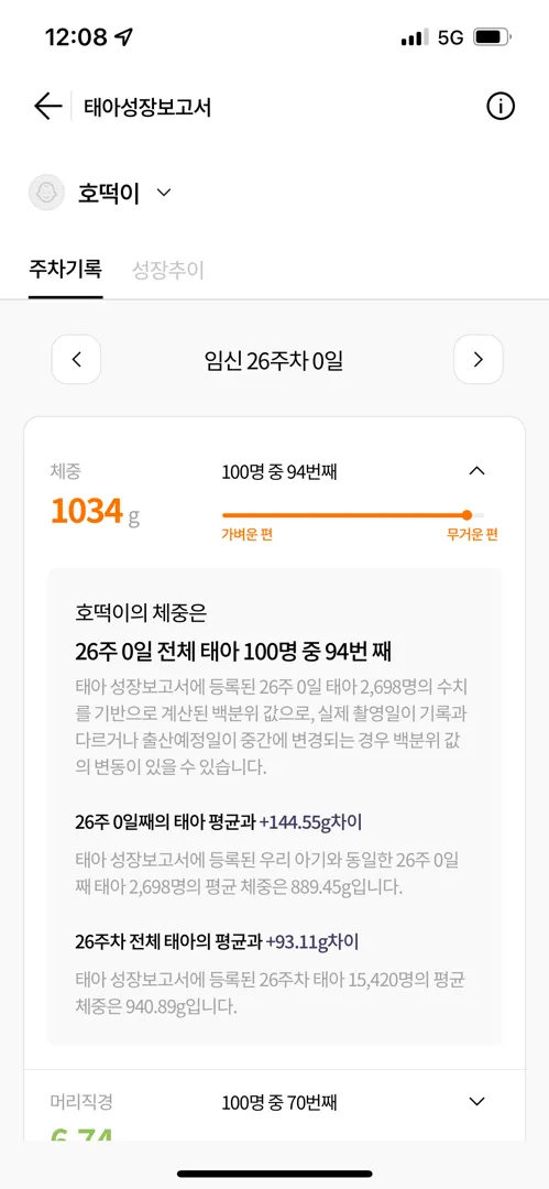 26주 임당검사,빈혈수치