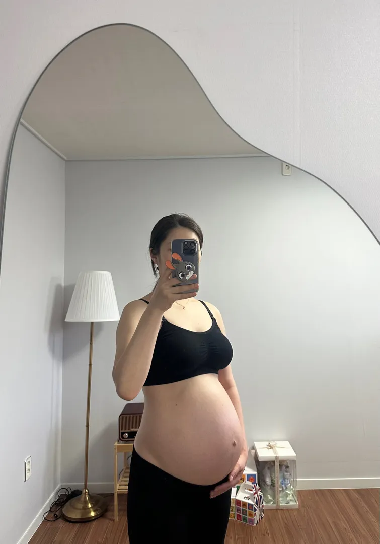 38주3일,, 친구들이 쌍둥이배 같다고🤣