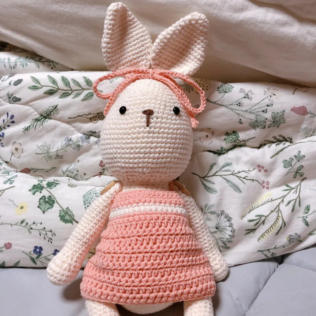 토끼 인형 완성했네요😊 자랑해볼려구용~