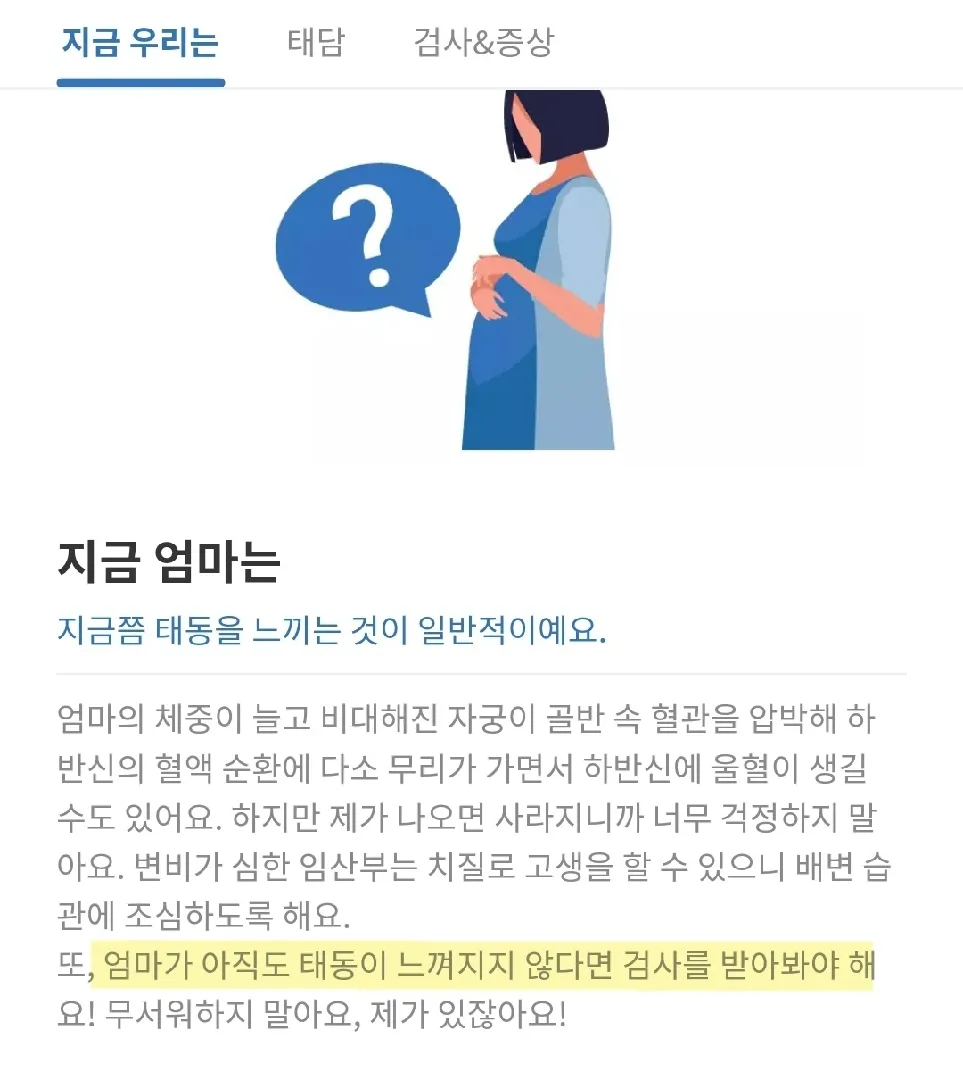 22주 태동검사