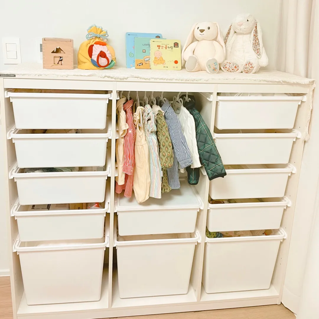 샘키즈 정리2 (변형해서 옷장 사용) 보여드립니다💚