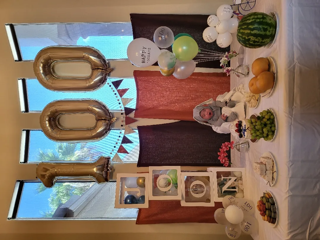 드디어 100일을 보내고 셀프촬영도 하고