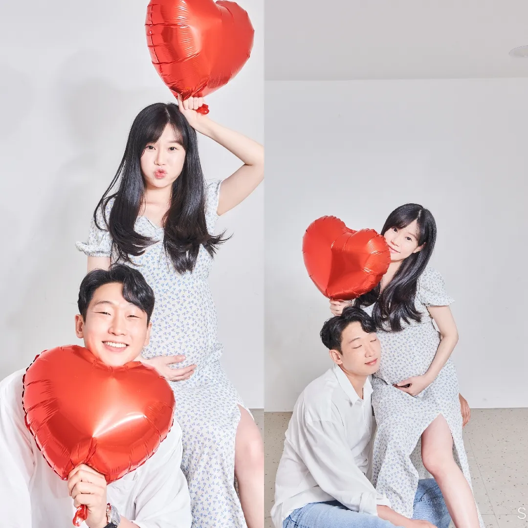 셀프만삭사진찍었어용ㅎㅎ