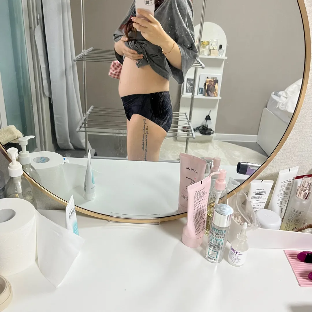 19주 배크기 이정도면 보통인가요?! 