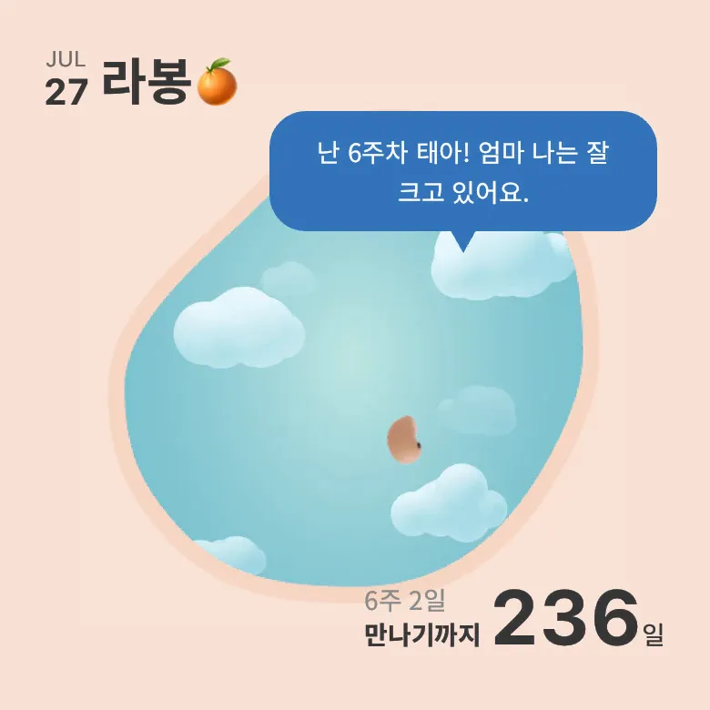 5주차~7주차때 병원 얼마나 자주 가시나유?!