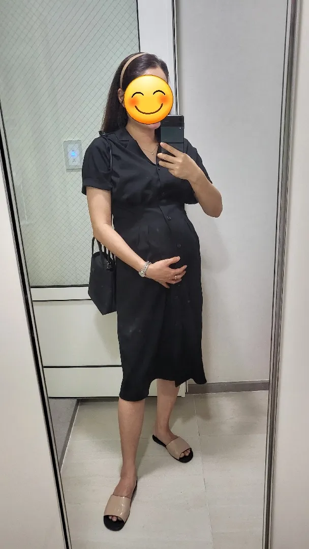배가 얼만큼 나오셨어요?