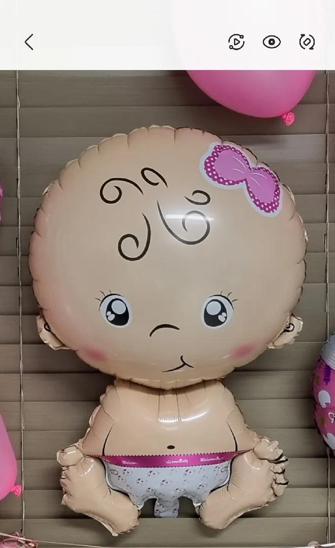 풍선인형보고 웃는아기