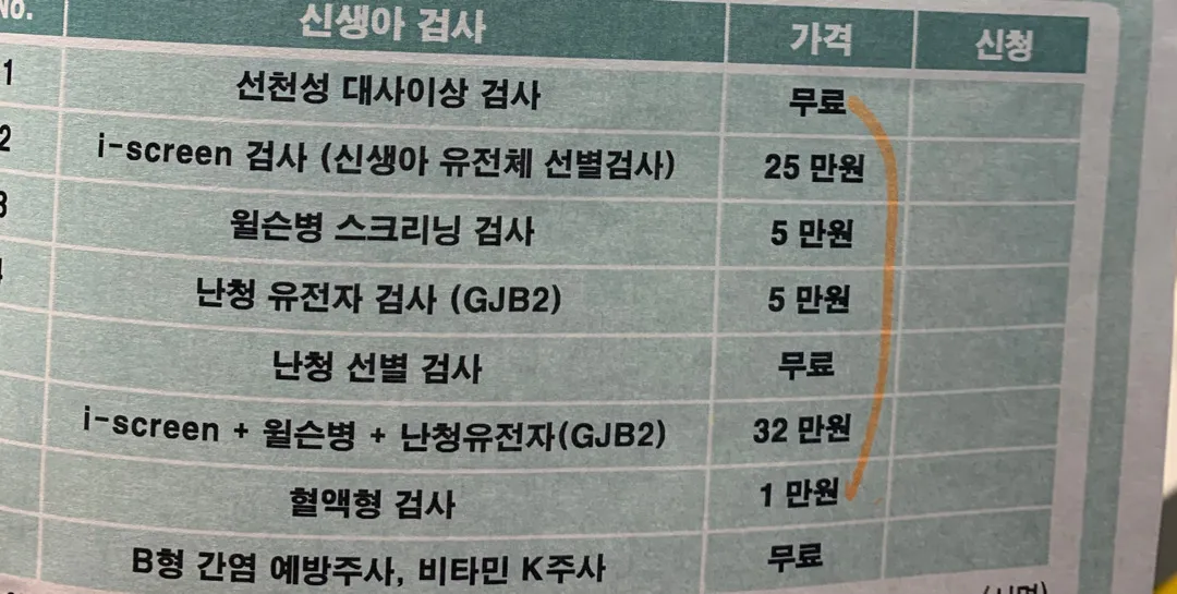 아이 태어난 후 유료 검사 다들 하실건가요