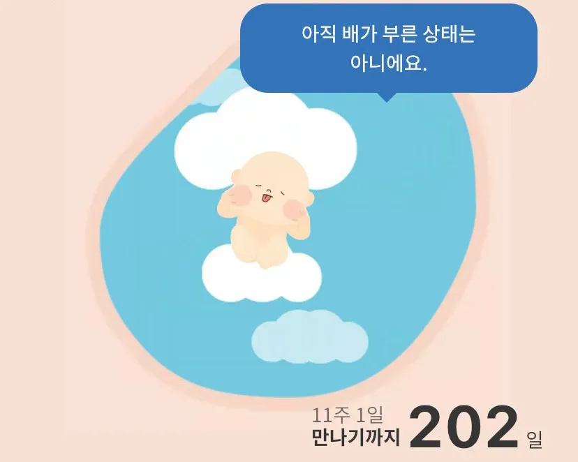 배가 좀 나온 것 같은데…