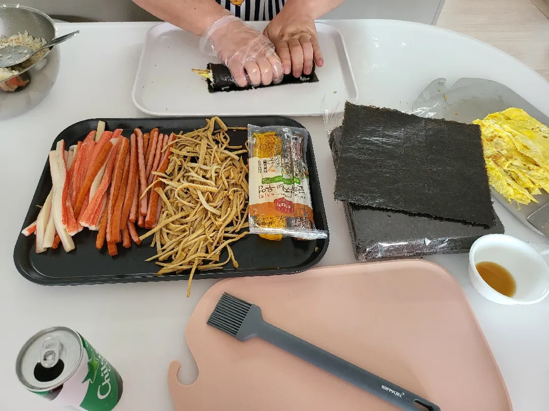 오늘은 집김밥😍