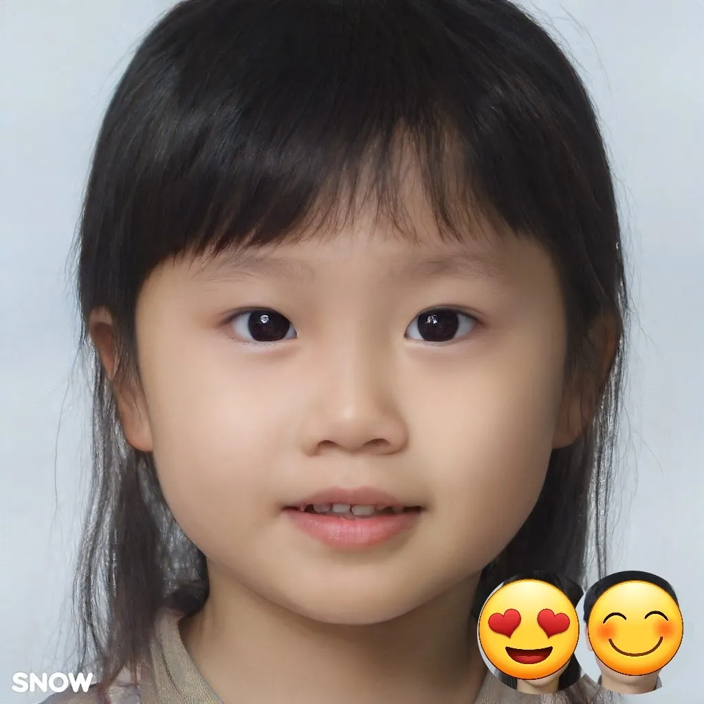 스노우 어플로 2세 얼굴 예상해보기~~ㅎㅎ