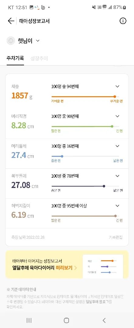 30주)아가성장좀봐주세요~