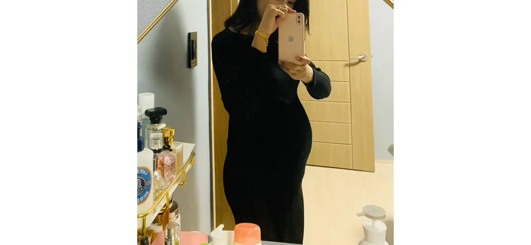 배 얼만큼 나오셨어용??