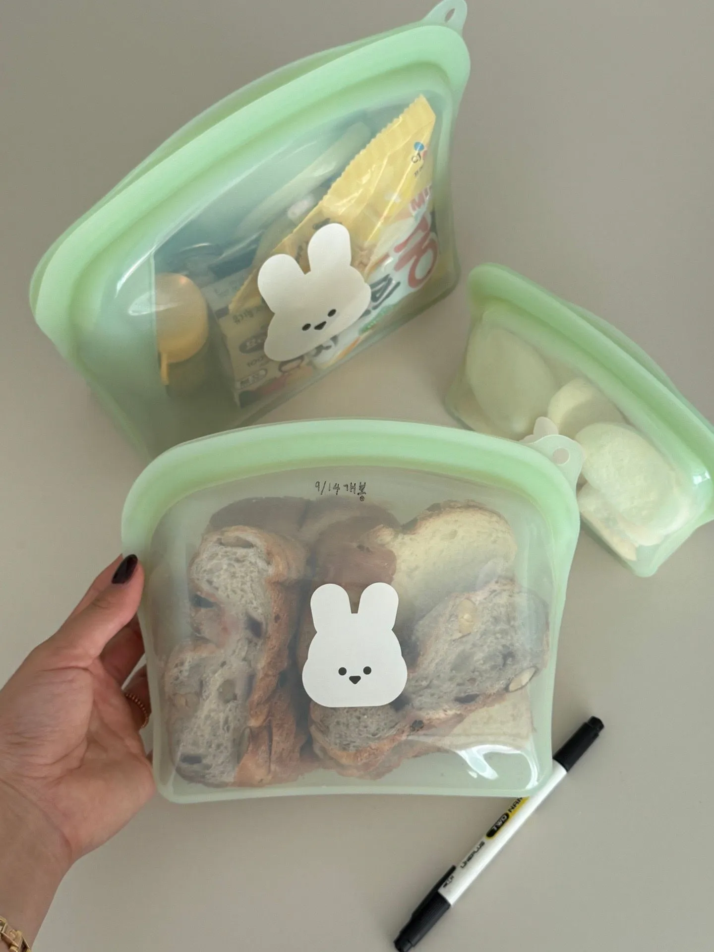 귀엽고 실용적인 아기자기LAB 실리콘 지퍼백 후기 4