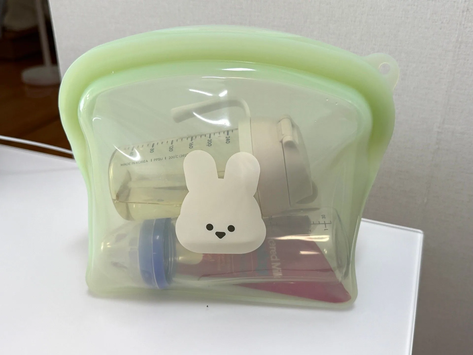 밀폐력 우수 이유식보관템! 아기자기 LAB 실리콘 지퍼팩 후기 4