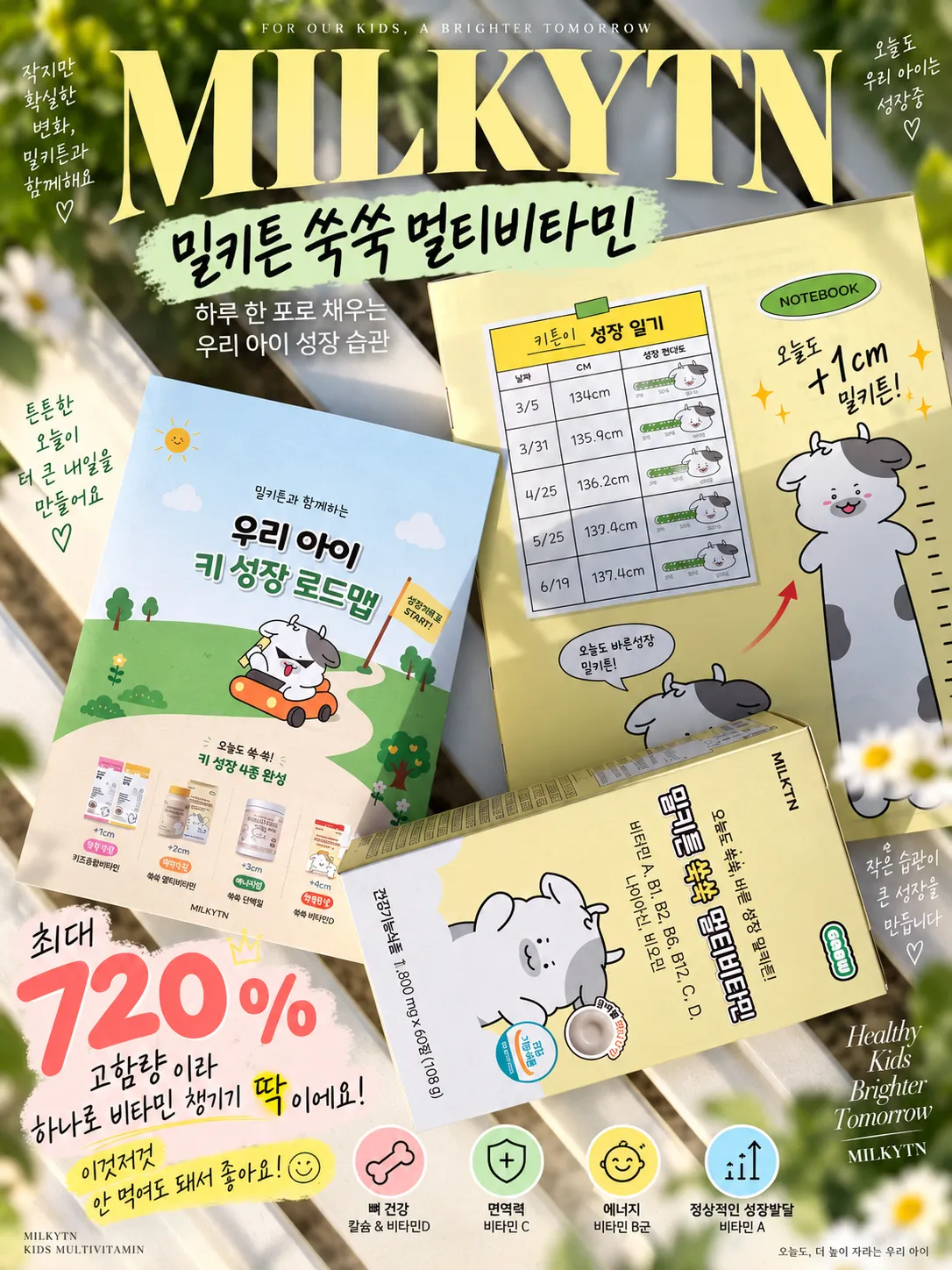 밀키튼 쑥쑥 멀티비타민  2