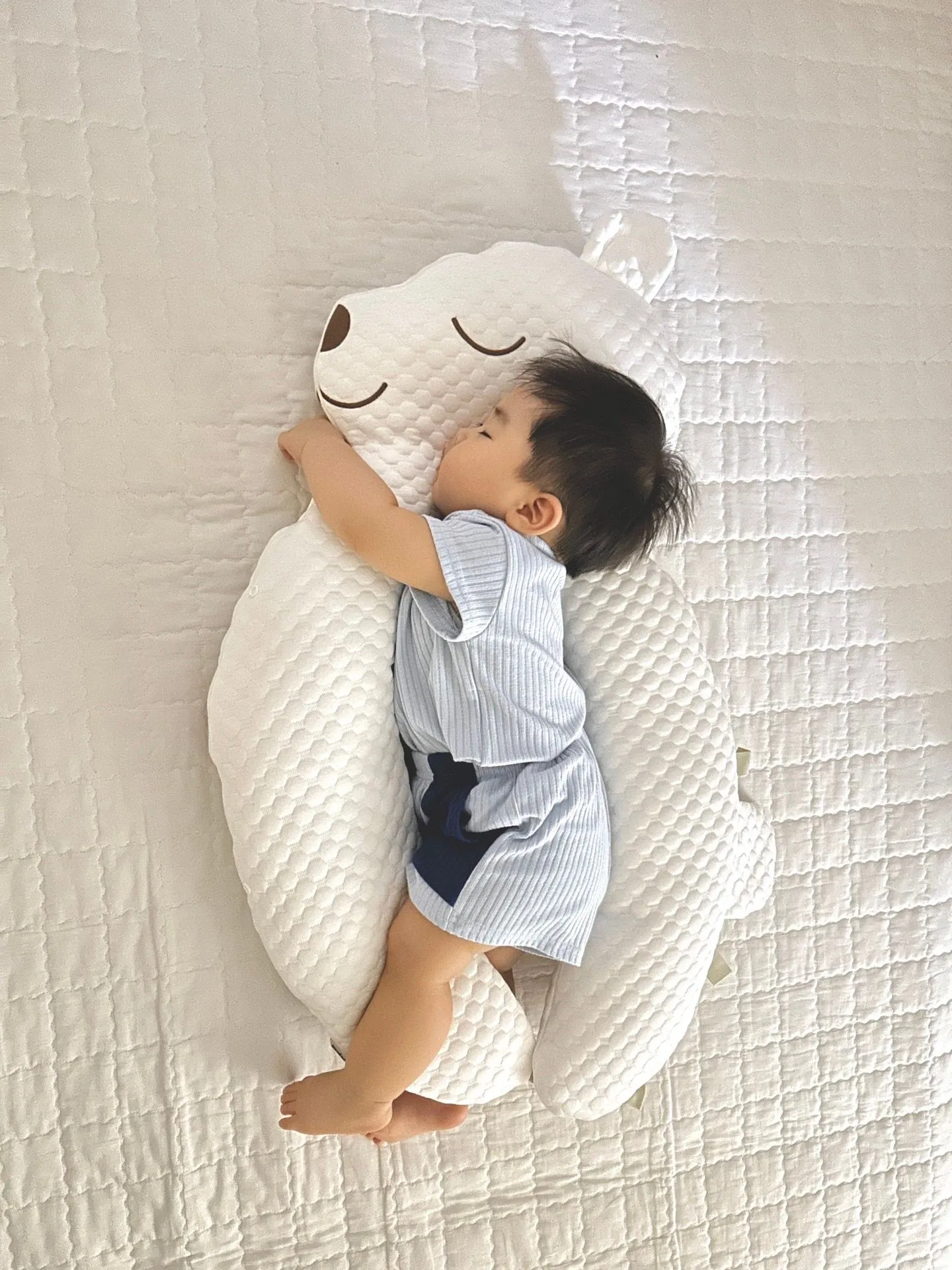 베베곰 옆잠베개, 며칠 사용해보니 아기가 이렇게 자더라고요! 5