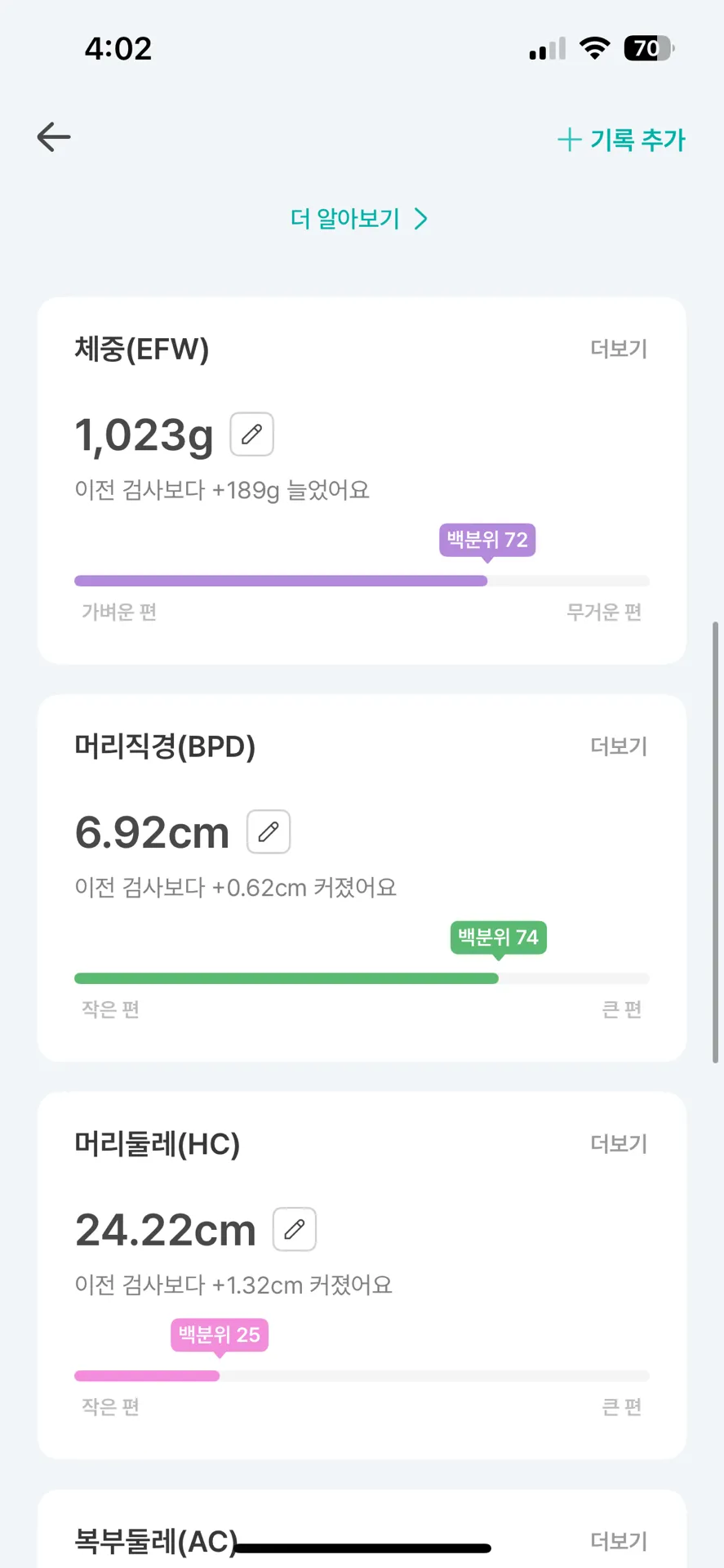 머리둘레는 작은데 직경은 큰 경우 2