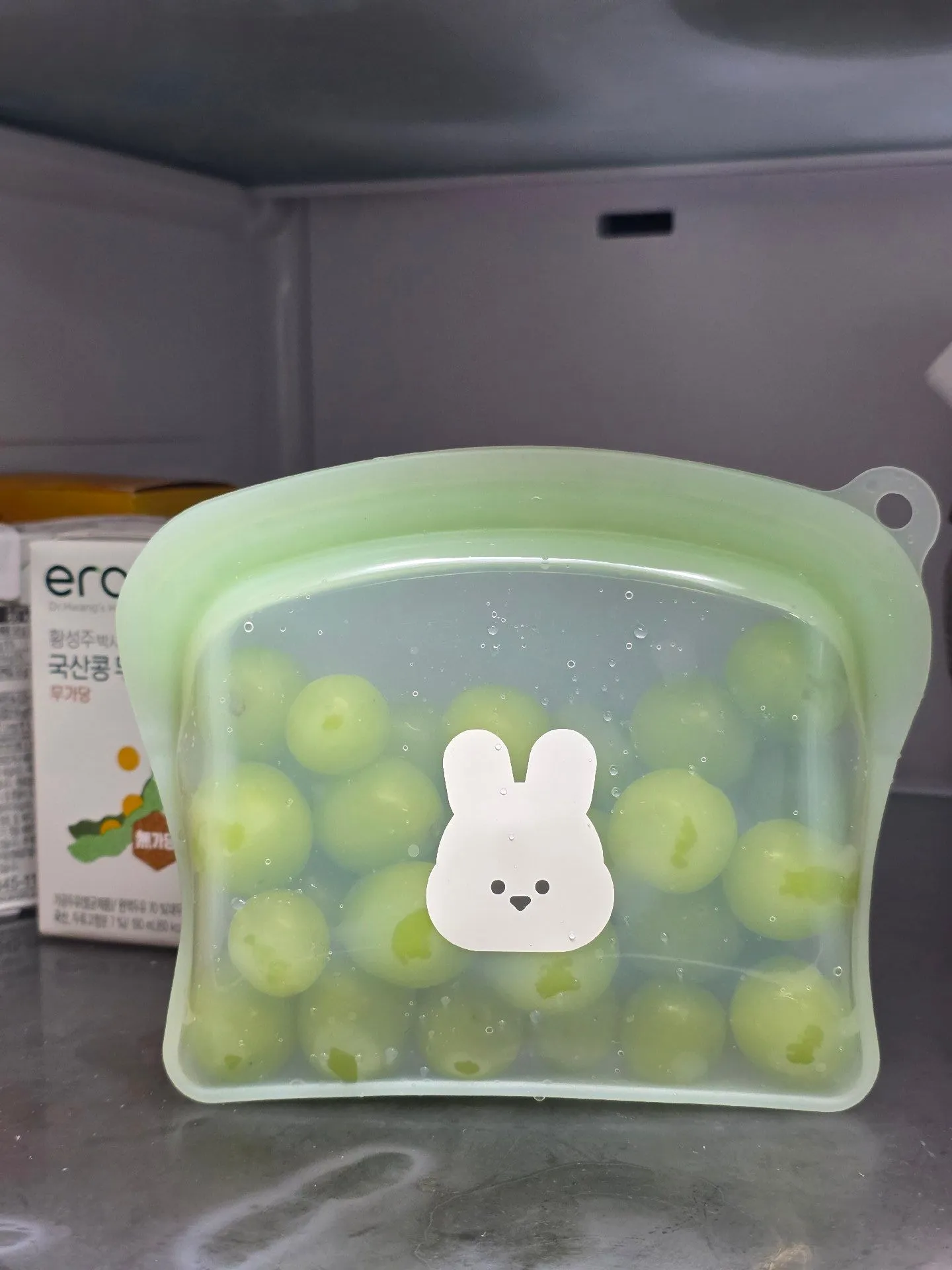 이유식큐브, 과일보관 등 다양하게 사용가능한 아기자기랩 실리콘 지퍼백 3