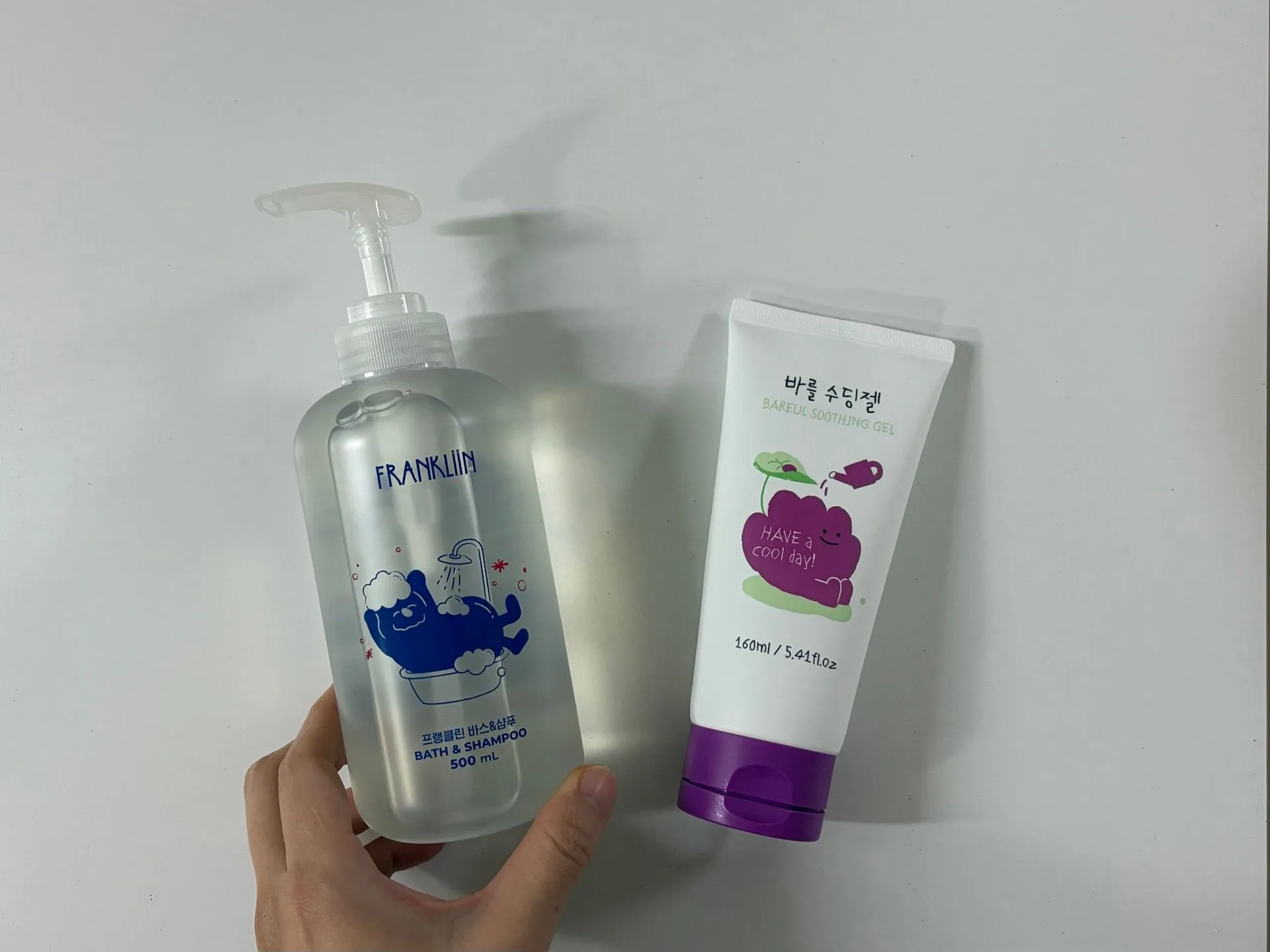 성분좋아 신생아부터 추천하는 여름 아기 추천템, 프랭클린 아기 바스앤샴푸, 아기 바를 수딩젤 1
