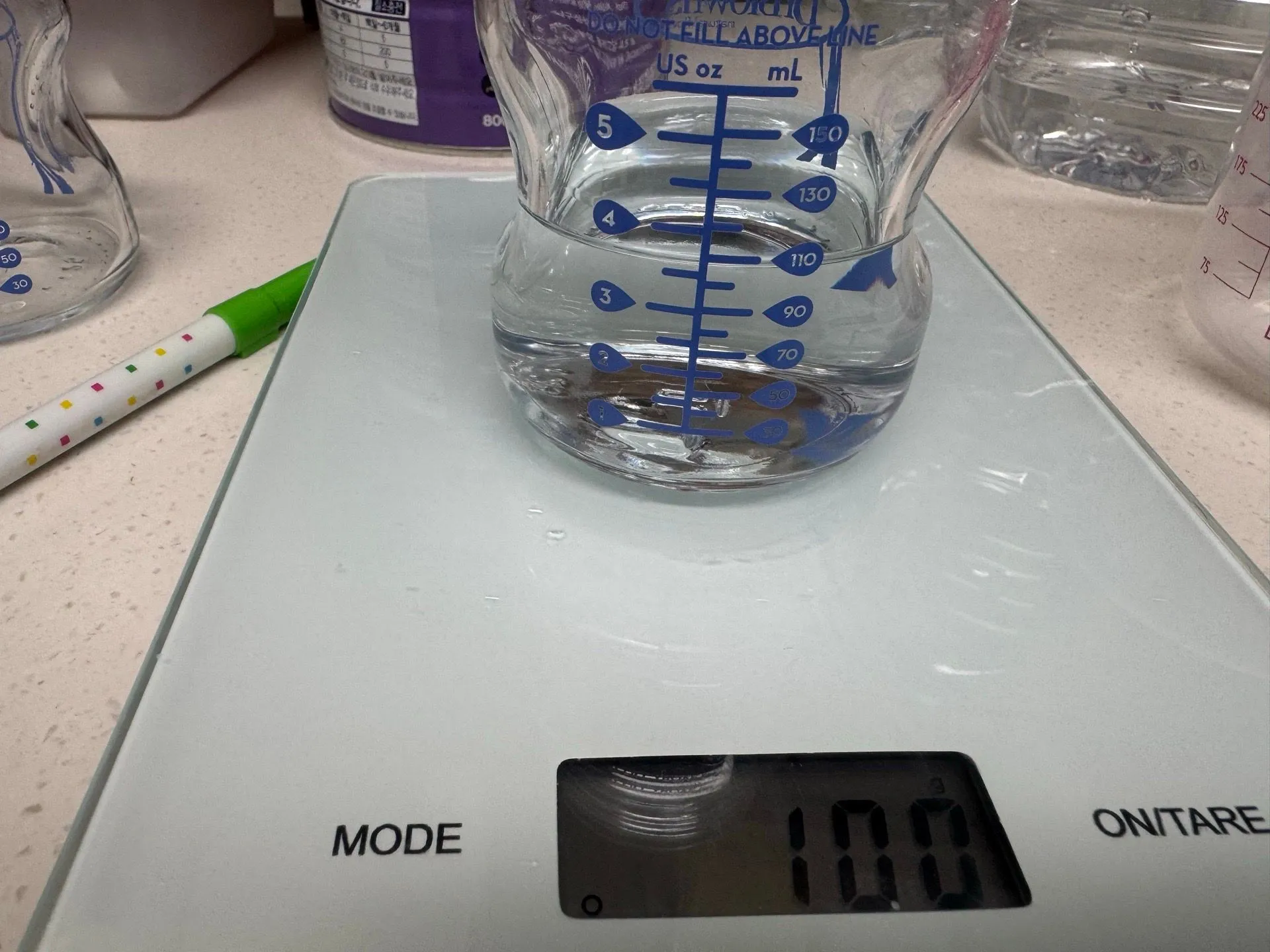 닥터브라운 유리젖병 눈금 불일치 2