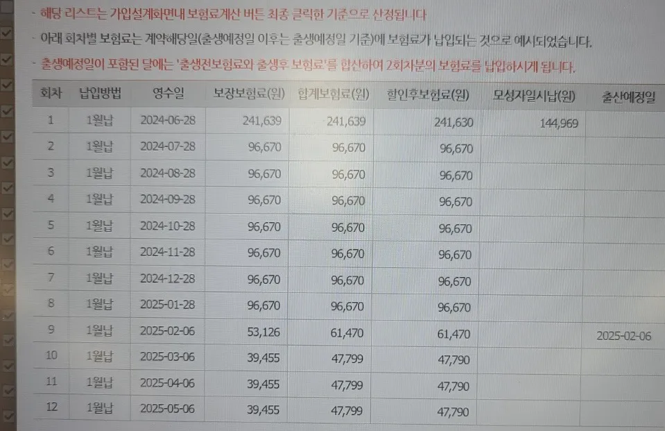 보험 상담을 받고 있는데요 