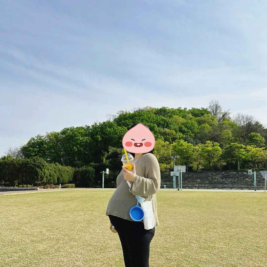 35주 4일, 배가 제법 내려왔어요!