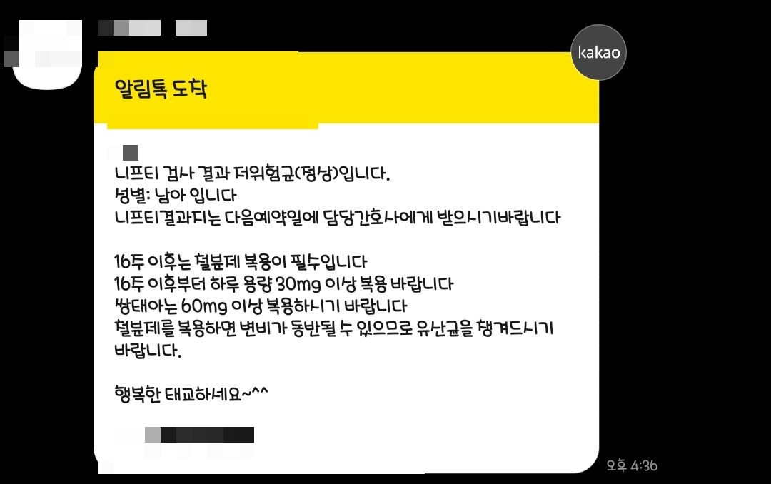 니프티 검사하니 맘 편하네요!