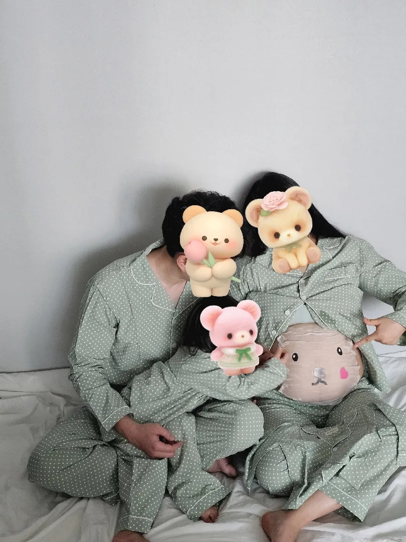 집에서 셀프만삭 찍었어용