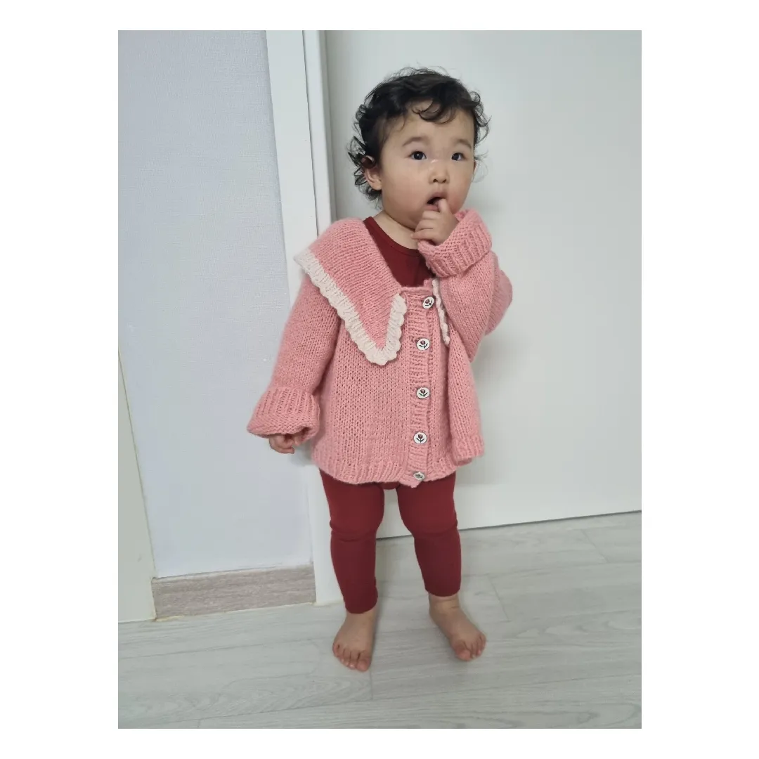 ㅎㅎ 저도 아기 가디건 떴어용ㅎㅎ