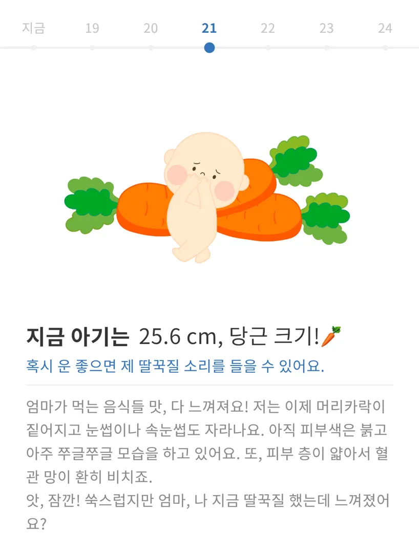 일주일에 거의 10센치가 커요?