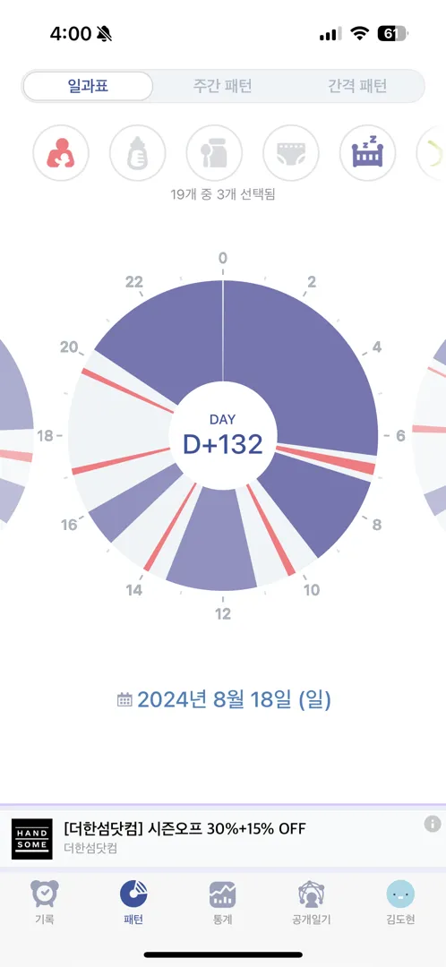 4갤아기 스케줄 어떻게되세요!?